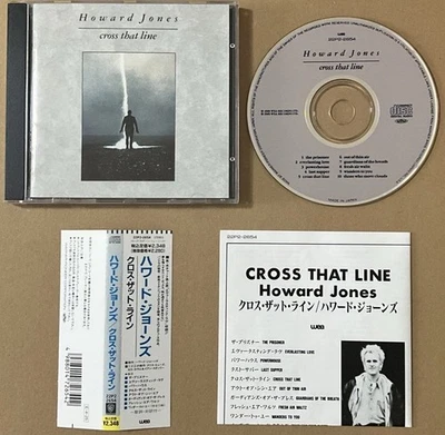 Howard Jones Cross That Line 1st Edition Japanese CD + OBI & Lyrics 1989 - Image 1 of 4