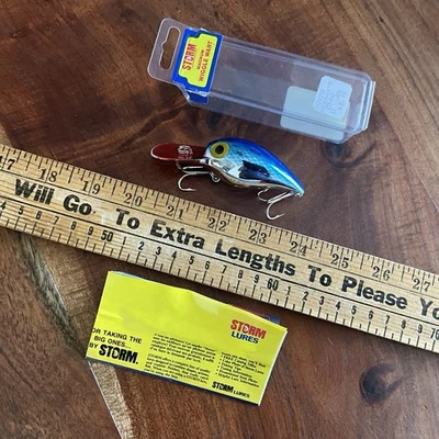 VINTAGE Pre Rapala Storm Magnum Wiggle Wart Rattle Crankbait - Image 1 of 4