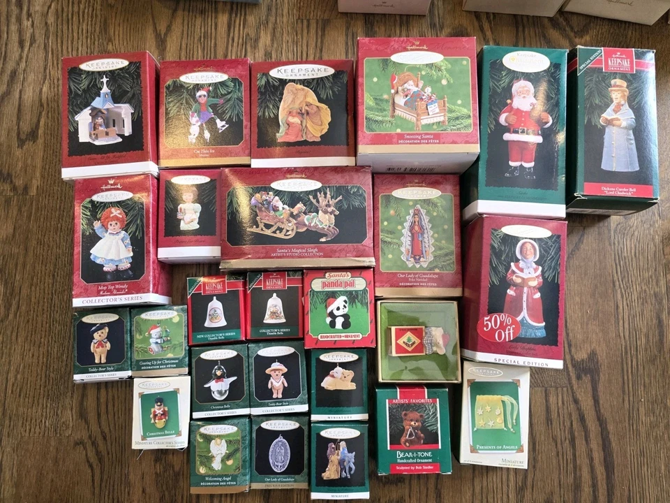 13 Assorted Hallmark Keepsake Ornaments Enesco And Heirloom With Original Boxes - Image 1 of 3