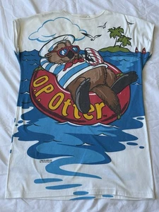 Vintage 1986 OP Otter Sea World America's Favorite Double Sided Shirt OS - Picture 1 of 7