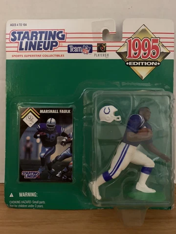 Starting Lineup Action Figure 1995 Edition Indianapolis Colts Marshall Faulk Cover