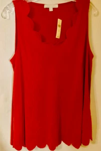 Anthropologie Eri + Ali Damen ärmelloses Tanktop rot V-Ausschnitt Größe M - Bild 1 von 7