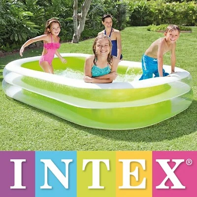 INTEX Pool Kinder Familien Kinderpool Schwimmingpool Swimming 262 x 175 x 56 cm - Bild 1 von 4