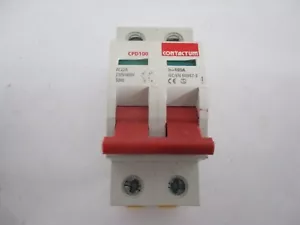 CONTACTUM 100 AMP CPD100 DOUBLE POLE MAIN SWITCH ISOLATOR - Picture 1 of 1