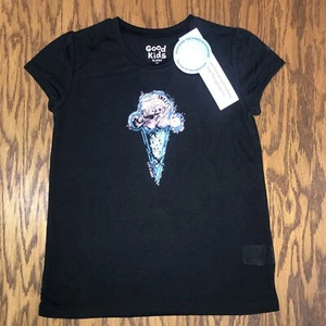 Life Is Good Kids Girls Sleep Shirt Black Size Medium 7-8 NWT Ice Cream Cone - Picture 1 of 4