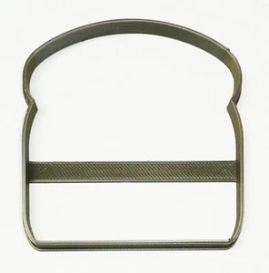 SLICED BREAD OUTLINE SANDWICH TOAST SLICE SPECIAL COOKIE CUTTER USA PR3406 - Picture 1 of 10