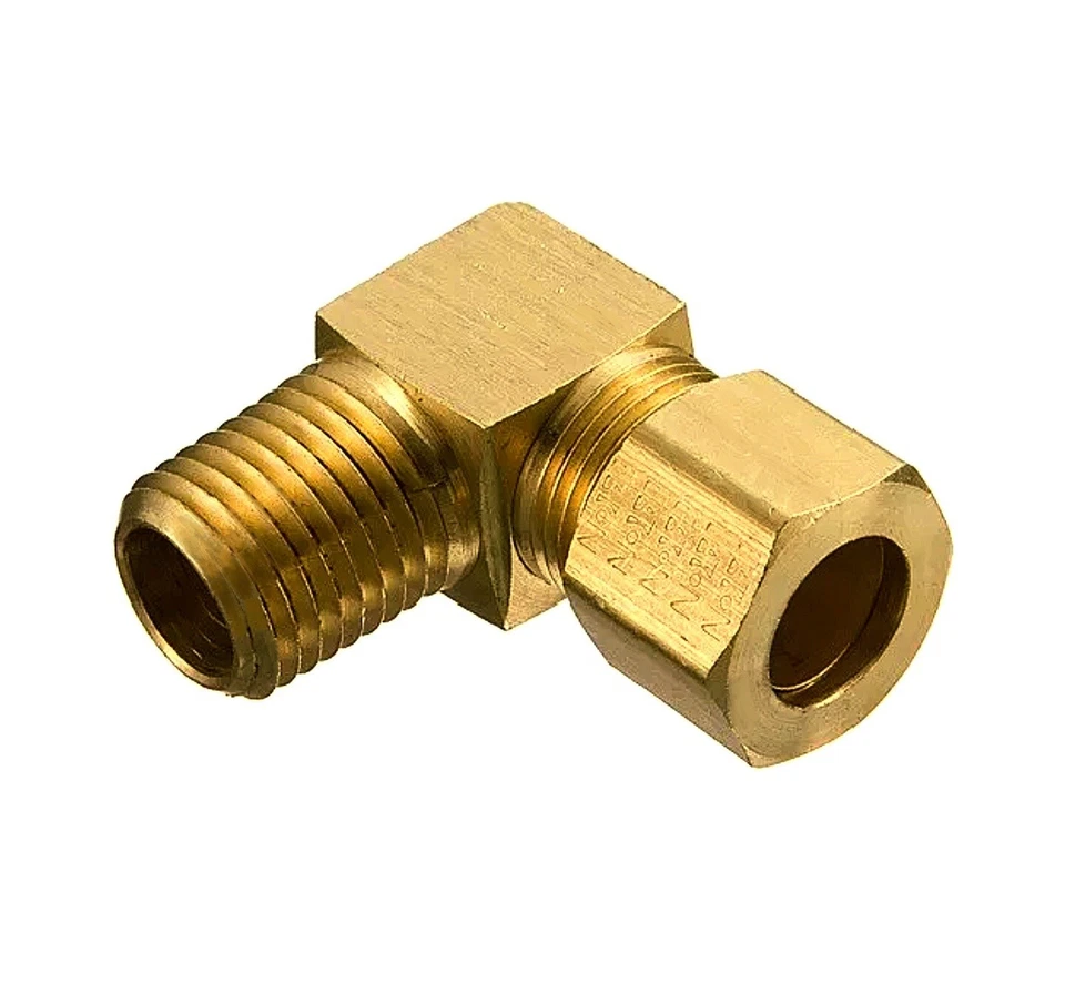 EATON 69X6X6, 90° Elbow Adapter, 3/8" Tube OD X 3/8" MNPT, Compression X MNPT  - Image 1 of 1