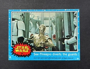 (CB5) C-3PO DIVERTS GUARDS #34 star wars 1977 Topps trading card US ISSUE BLUE - Picture 1 of 2