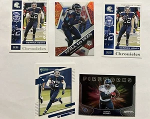 Panini Lot 5 Derrick Henry Tennessee Titans Football Cards (Z1) - Picture 1 of 2