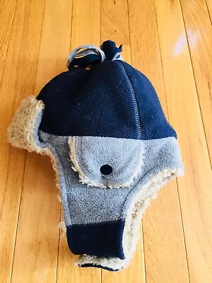 GAP BOY ЗИМНЯЯ ШЛЯПА SZ M/L 4-5 ЛЕТ ТЕМНО-СИНИЙ/СЕРЫЙ ОТЛИЧНОМ СОСТОЯНИИ - Изображение 1 из 4