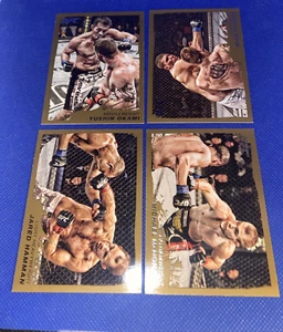4 UFC 2011 Topps Gold Card Lot mma bundle sp - Picture 1 of 2