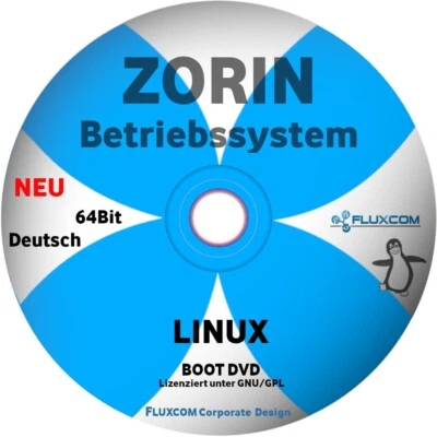 Zorin OS 64 Bit 2025 , komplettes Linux Betriebssystem in Deutsch - Bild 1 von 2