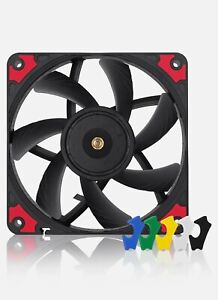 3x, Noctua NF-A12x15 PWM Chromax.black.swap 1850RPM 120MM Case Cooling Fan 4pin