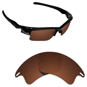 Hawkry Polarized Replacement Lenses for-Oakley Fast Jacket XL Sunglass Brown - Picture 1 of 3