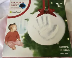 Kit ornamenti impronte per bambini Pearhead. Impronta di mano o impronta. Fai da te senza cottura. NUOVO - Foto 1 di 3