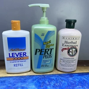 Vintage Pert Plus Shampoo Plus Lever 2000 Herbal Essences Discontinued Soap Rare - Picture 1 of 8