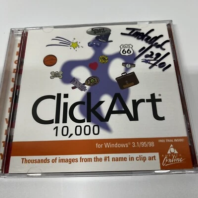 Broderbund ClickArt 10,000 for Windows  3.1/95/98 c1999 - Image 1 of 4