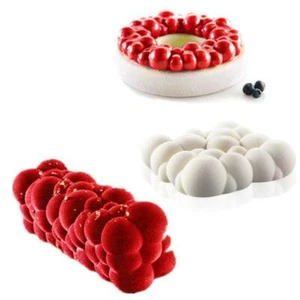 3PCS 3D Cloud Silicone Mousse Cake Mold Baking Mold DIY Bakery Tool Bakeware - Picture 1 of 9