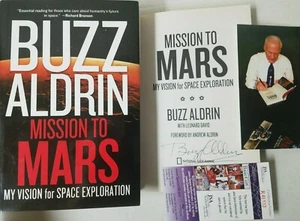 Autographed Buzz Aldrin SIGNED Mission to Mars Hardcover Book Autograph JSA COA - Picture 1 of 5