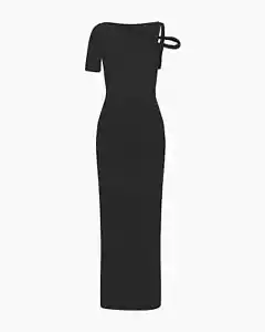 Neu mit Etikett Kylie Jenner KHY Netz Stretch Twist Maxikleid Größe SMALL - Bild 1 von 5