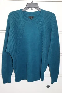 Nuevo con etiquetas Suéter Simply Vera Wang Punto Mixto Dolman "Zafiro Medianoche" Talla M - Imagen 1 de 11