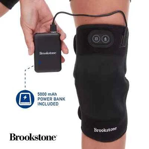 Brookstone Hot/Cold Knee Wrap Massager Cordless - Picture 1 of 7