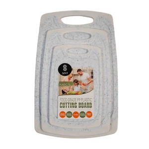 SINT Kitchen Cutting Board 3 Plastic Chopping Boards set  for Food Prep & More - Picture 1 of 1
