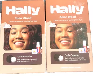 HALLY Color Cloud Demi- Permanent Hair Dye Kit, Cola Coaster ( 2 Boxes ) - Picture 1 of 6