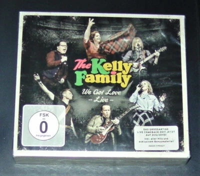 THE KELLY FAMILY WE GOT LOVE LIVE DOPPEL CD + DOPPEL DVD BOX SET IM SCHUBER NEU - Bild 1 von 4