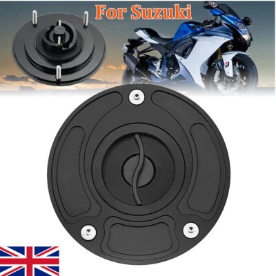 Petrol Gas Tank Fuel Cap Kit FOR Suzuki GSX-R 600 750 1000 1300 Keyless Fuel Cap - Image 1 of 4