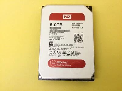 WD 8TB 5400RPM SATA 6Gbps 128MB 3.5" NAS HDD WD80EFZX - Image 1 of 3