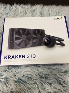 NZXT Kraken 240 2x120mm AiO Liquid CPU Cooler - Matte Black - Afbeelding 1 van 15