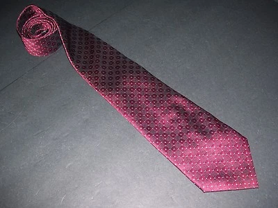 Joseph & Feiss International 100 % seda para hombre traje corbata cuello 4" W 57" L rojo plata Foto 1 de 4