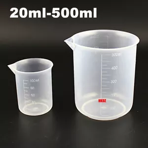 20~500ml Kleine Messbecher Kunststoff PP Transparent Backwerkzeug Krug Meßbecher - Bild 1 von 15