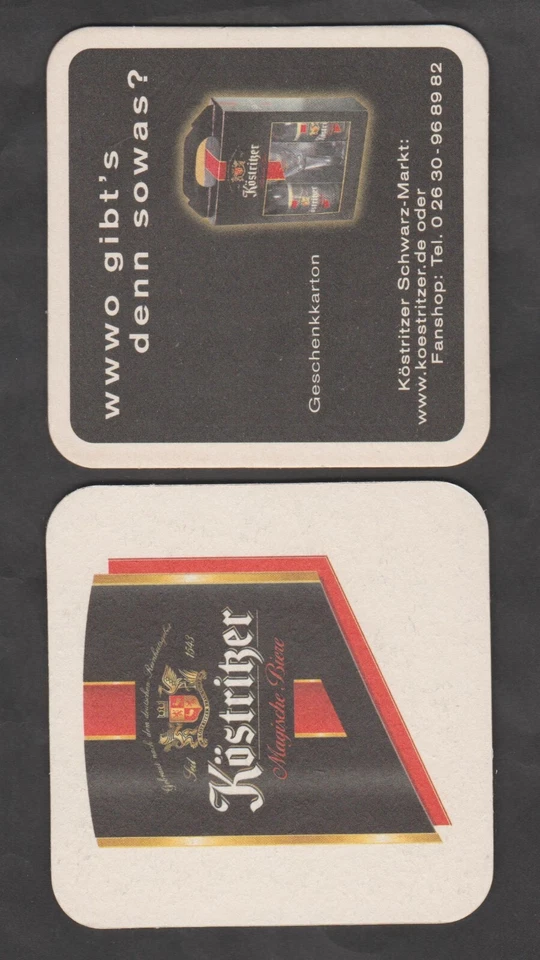 Bierdeckel - Coaster  , Brauerei Köstritzer , Bad Köstritz / Thüringen #2021# - Bild 1 von 1