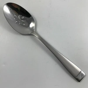 Oneida 18/10 Edelstahl "MERCER FROST" DURCHBOHRTER ESSLÖFFEL/SERVIERLÖFFEL 9" - Bild 1 von 2