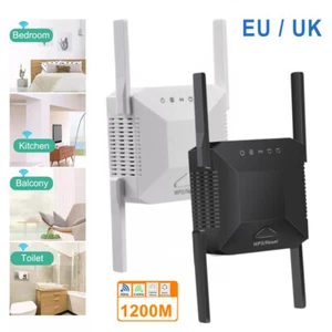 5G 1200Mbps Dual Band WIFI Signal Booster WIFI Range Extender WIFI Repeater DE - Bild 1 von 20
