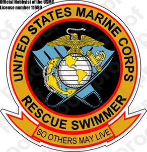 STICKER USMC UNIT Rescue Swimmer SAR NEW  USMC Lisc # 20187 - Picture 1 of 1