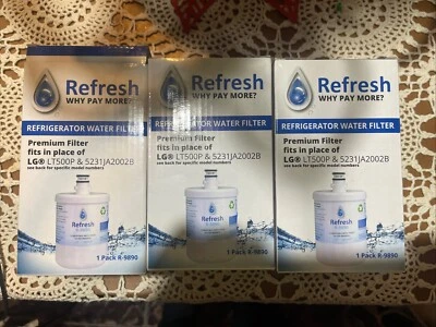 Refresh - LG LT500P & 5231JA2002B Refrigerator Water Filter Replacement LOT OF 3 - Image 1 of 4