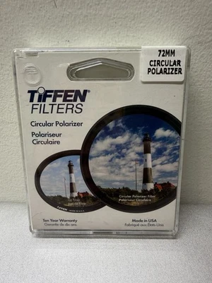 Tiffen 77mm Circular Polarizer Polarizing Filter Made In USA with Case Excellent - Image 1 of 4