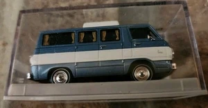BREKINA #34307 1964-1970 Dodge A-100 Passenger Van Camper w/Pop-Up Metallic Blue - Picture 1 of 5