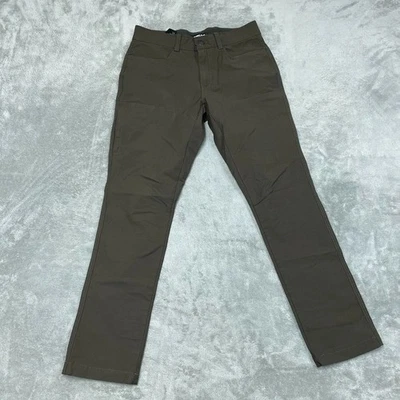 Pantalones Kirkland Signature caqui para hombre 32x32 mezcla de algodón elástico calce ajustado a1160 Foto 1 de 4