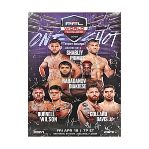 PFL 3 - Orlando 4/18/25 Multi Autographed Signed 24"x36" Event Poster  (PFL LOA) - Picture 1 of 5