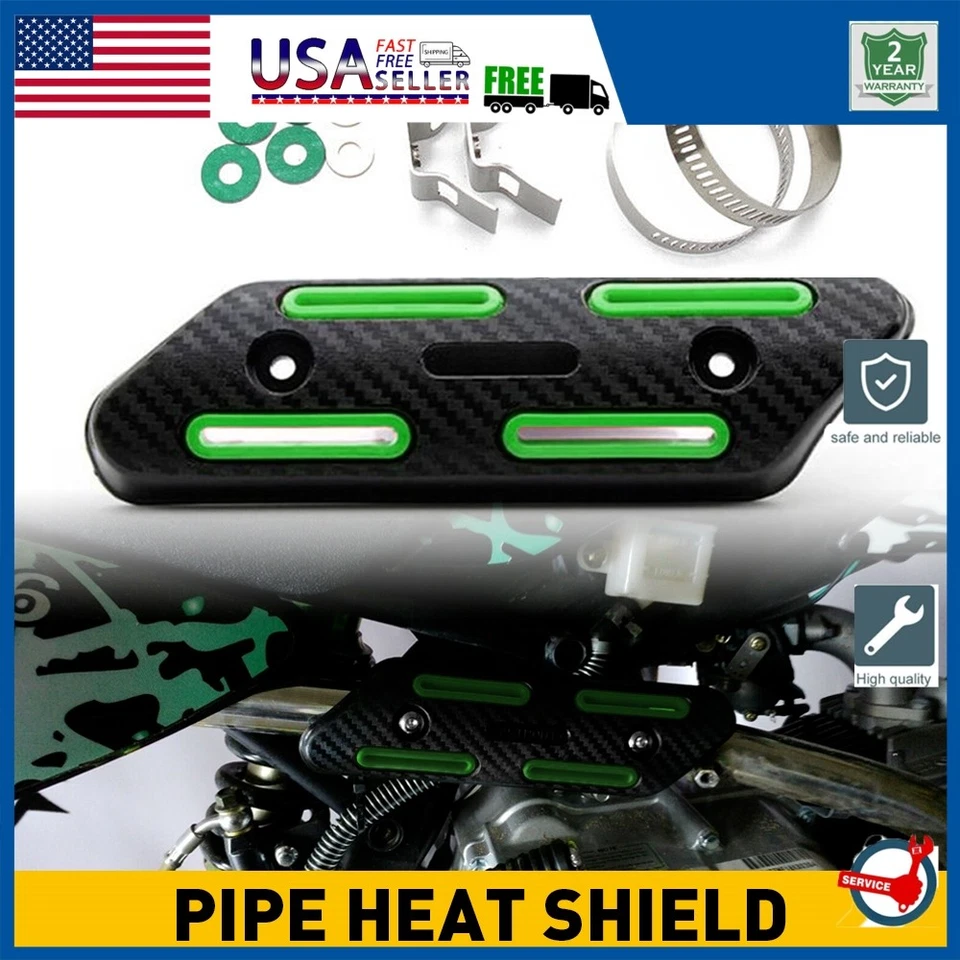 Pipe Heat Shield Guard Protector Cover For Kawasaki KX250F KX450F 250 KXF 450 — 第 1/4 张图片