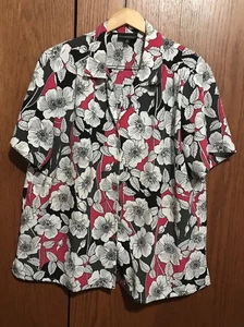 Camicia donna DonnKenny Classics taglia 3X 26/28 top blusa stampa bottoni - Foto 1 di 6