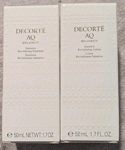 Lot x 2 Decorte AQ Meliority Intensive Revitalizing Emulsion + Lotion 50ml Each  - Picture 1 of 1