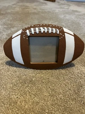 Ceramic Football Shaped Picture 3 x 3 Photo Frame 7"length x 4" height - Image 1 of 4