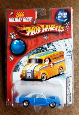 Hot Wheels '68 DODGE DART синий #05/05 2006 ПРАЗДНИЧНЫЕ УДИЛИЩА 1:64 LTD. ED REAL RIDERS - Изображение 1 из 4