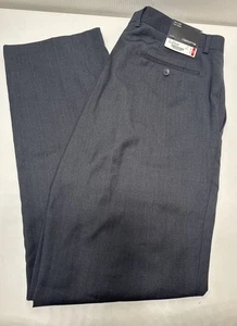 Clairborne Pants Size 34/32 Charcoal Flat Front Dress Slacks Formal Casual NEW - Picture 1 of 7