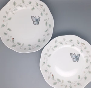 SET of 2 Lenox BUTTERFLY MEADOW Soup / Pasta Bowls 8.75" - Imagen 1 de 4